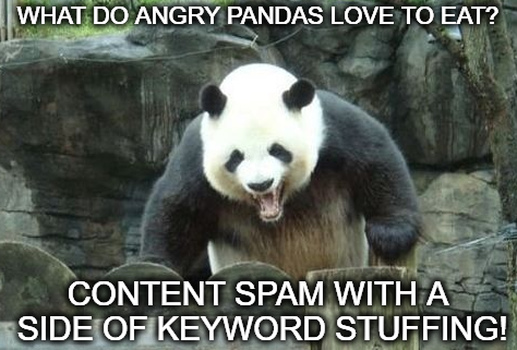 Google Panda penalizes weak content.