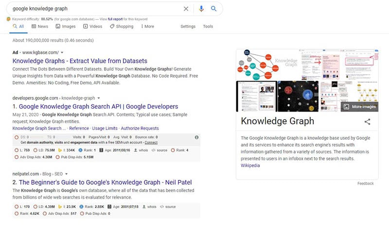 google knowledge graph